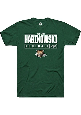 Joseph Habinowski Ohio Bobcats Rally NIL Stacked Box Short Sleeve T Shirt