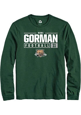 Kobi Gorman Ohio Bobcats Rally NIL Stacked Box Long Sleeve T Shirt