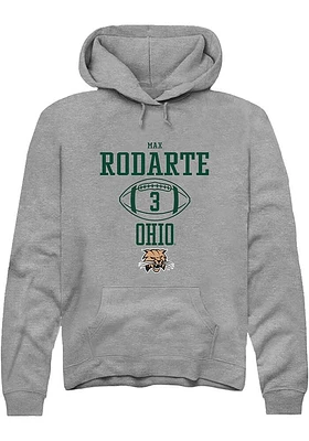 Max Rodarte  Rally Ohio Bobcats Mens Graphite NIL Sport Icon Long Sleeve Hoodie