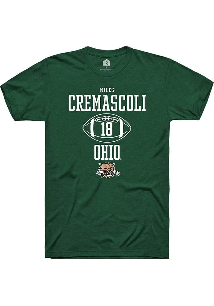 Miles Cremascoli Ohio Bobcats Rally NIL Sport Icon Short Sleeve T Shirt