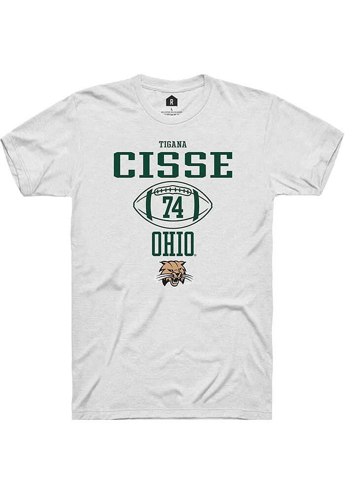 Tigana Cisse Ohio Bobcats Rally NIL Sport Icon Short Sleeve T Shirt