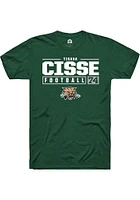 Tigana Cisse Ohio Bobcats Rally NIL Stacked Box Short Sleeve T Shirt