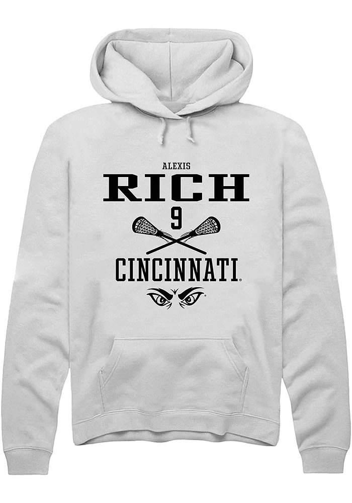 Alexis Rich Rally Cincinnati Bearcats Mens NIL Sport Icon Long Sleeve Hoodie