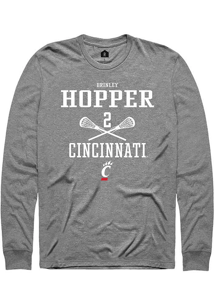 Brinley Hopper  Cincinnati Bearcats Graphite Rally NIL Sport Icon Long Sleeve T Shirt