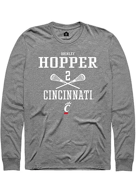 Brinley Hopper  Cincinnati Bearcats Graphite Rally NIL Sport Icon Long Sleeve T Shirt