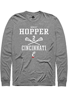 Brinley Hopper  Cincinnati Bearcats Graphite Rally NIL Sport Icon Long Sleeve T Shirt