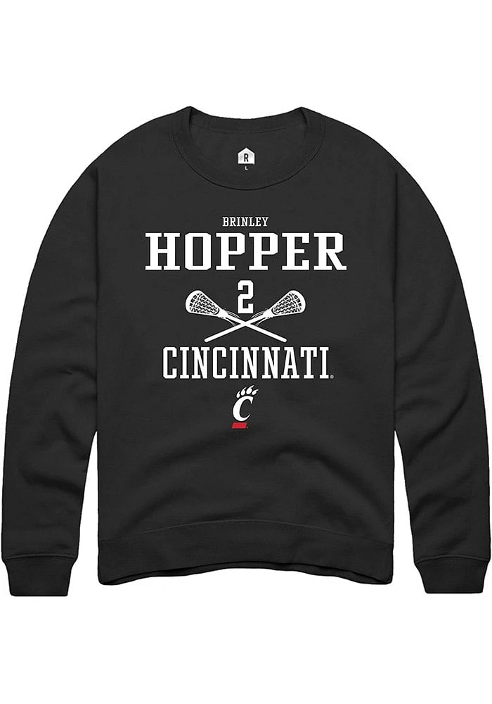 Brinley Hopper Rally Cincinnati Bearcats Mens NIL Sport Icon Long Sleeve Crew Sweatshirt