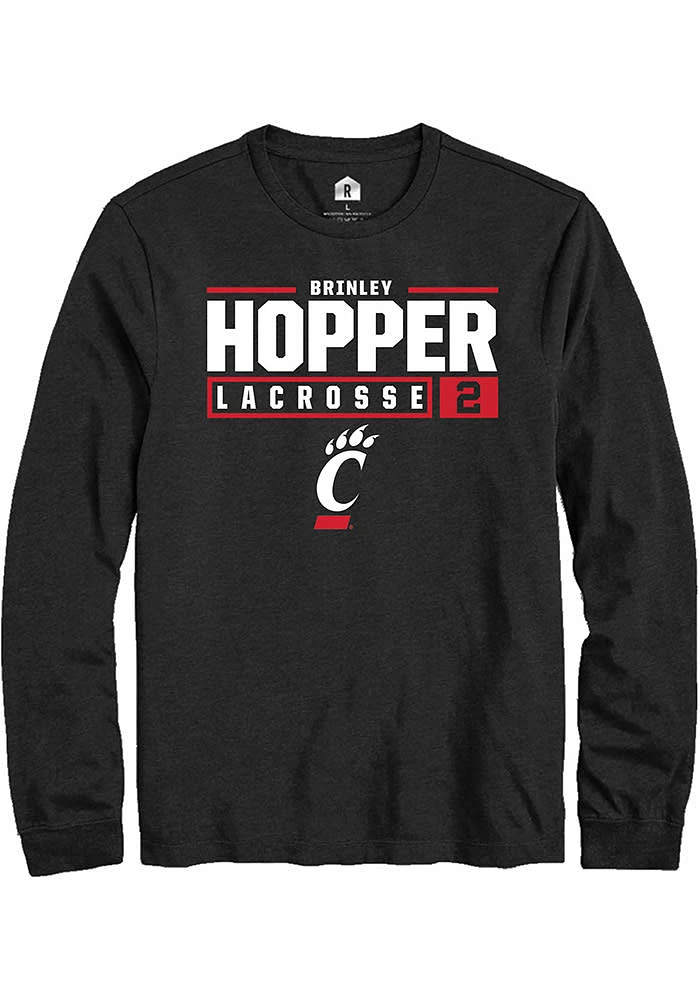 Brinley Hopper Cincinnati Bearcats Rally NIL Stacked Box Long Sleeve T Shirt