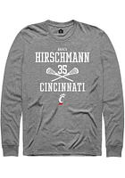 Grace Hirschmann  Cincinnati Bearcats Graphite Rally NIL Sport Icon Long Sleeve T Shirt