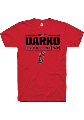 Hailey Darko Cincinnati Bearcats Rally NIL Stacked Box Short Sleeve T Shirt