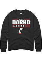 Hailey Darko Rally Cincinnati Bearcats Mens NIL Stacked Box Long Sleeve Crew Sweatshirt