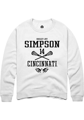 Hailey Joy Simpson Rally Cincinnati Bearcats Mens NIL Sport Icon Long Sleeve Crew Sweatshir