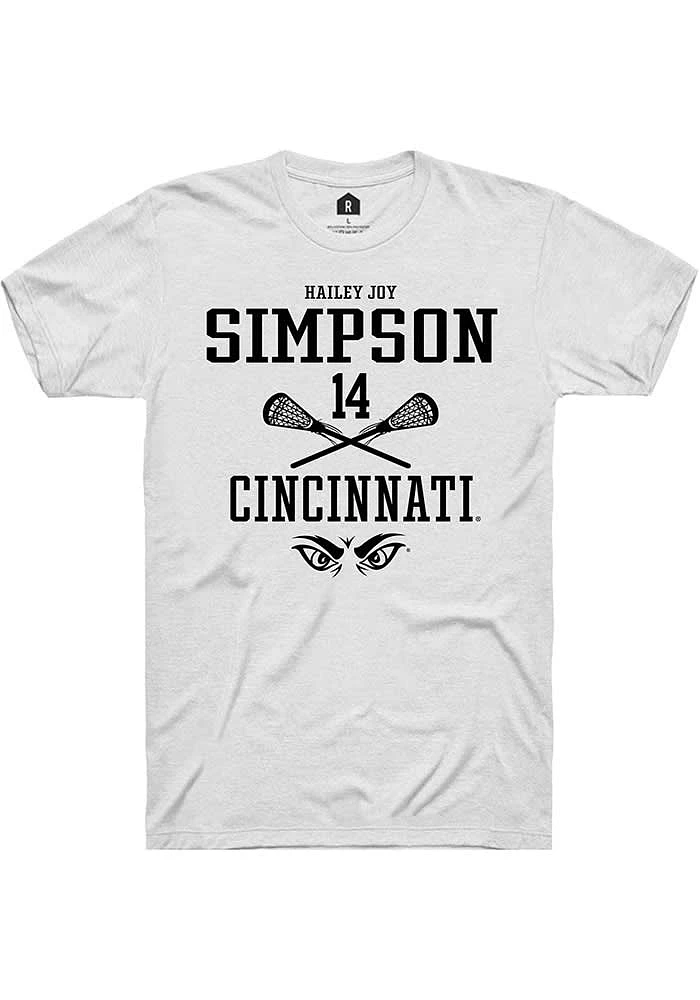 Hailey Joy Simpson Cincinnati Bearcats Rally NIL Sport Icon Short Sleeve T Shirt