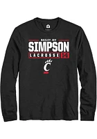 Hailey Joy Simpson Cincinnati Bearcats Rally NIL Stacked Box Long Sleeve T Shirt