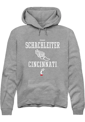 Isaac Schachleiter  Rally Cincinnati Bearcats Mens Graphite NIL Sport Icon Long Sleeve Hoodie