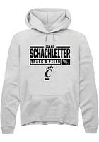 Isaac Schachleiter Rally Cincinnati Bearcats Mens NIL Stacked Box Long Sleeve Hoodie