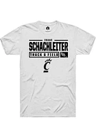 Isaac Schachleiter Cincinnati Bearcats Rally NIL Stacked Box Short Sleeve T Shirt