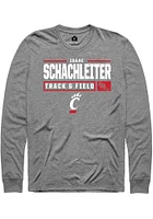 Isaac Schachleiter  Cincinnati Bearcats Graphite Rally NIL Stacked Box Long Sleeve T Shirt