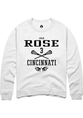 Julie Rose Rally Cincinnati Bearcats Mens NIL Sport Icon Long Sleeve Crew Sweatshirt