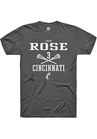 Julie Rose  Cincinnati Bearcats Dark Grey Rally NIL Sport Icon Short Sleeve T Shirt