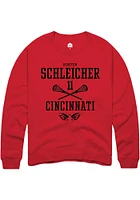 Kirsten Schleicher  Rally Cincinnati Bearcats Mens Red NIL Sport Icon Long Sleeve Crew Sweatshirt