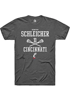 Kirsten Schleicher  Cincinnati Bearcats Dark Grey Rally NIL Sport Icon Short Sleeve T Shirt