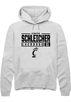 Kirsten Schleicher Rally Cincinnati Bearcats Mens NIL Stacked Box Long Sleeve Hoodie