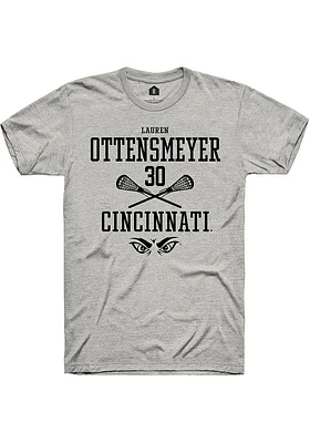 Lauren ottensmeyer  Cincinnati Bearcats Ash Rally NIL Sport Icon Short Sleeve T Shirt