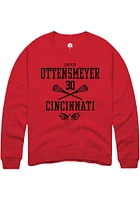 Lauren ottensmeyer  Rally Cincinnati Bearcats Mens Red NIL Sport Icon Long Sleeve Crew Sweatshirt