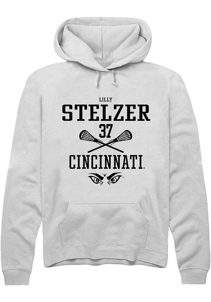 Lilly Stelzer Rally Cincinnati Bearcats Mens NIL Sport Icon Long Sleeve Hoodie