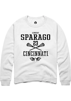 Lindsay Sparago Rally Cincinnati Bearcats Mens NIL Sport Icon Long Sleeve Crew Sweatshirt