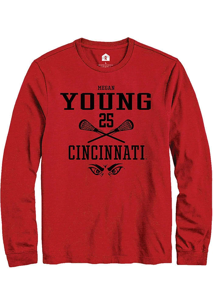 Megan Young Cincinnati Bearcats Rally NIL Sport Icon Long Sleeve T Shirt