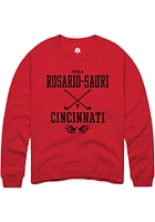 Paola Rosario-Sauri  Rally Cincinnati Bearcats Mens Red NIL Sport Icon Long Sleeve Crew Sweatshi..