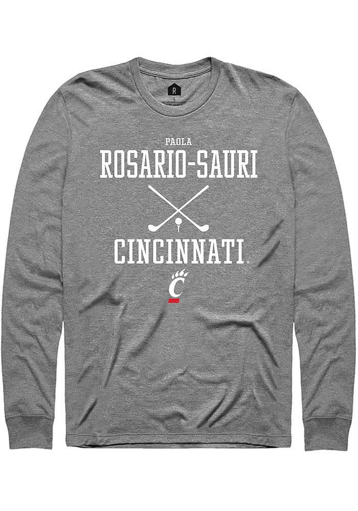 Paola Rosario-Sauri  Cincinnati Bearcats Graphite Rally NIL Sport Icon Long Sleeve T Shirt