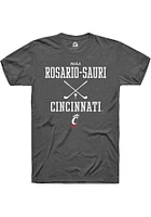 Paola Rosario-Sauri  Cincinnati Bearcats Dark Grey Rally NIL Sport Icon Short Sleeve T Shirt