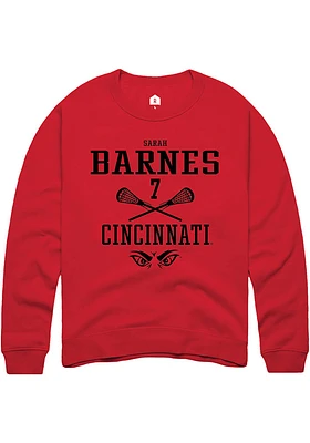 Sarah Barnes Rally Cincinnati Bearcats Mens NIL Sport Icon Long Sleeve Crew Sweatshirt