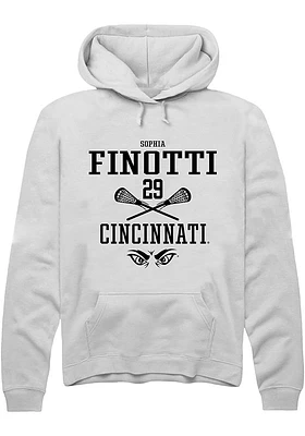 Sophia Finotti Rally Cincinnati Bearcats Mens NIL Sport Icon Long Sleeve Hoodie