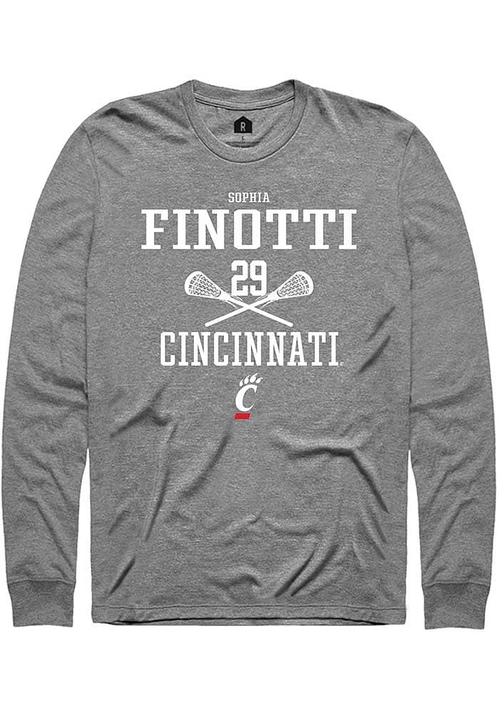 Sophia Finotti  Cincinnati Bearcats Graphite Rally NIL Sport Icon Long Sleeve T Shirt