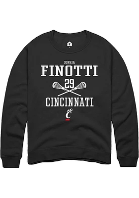 Sophia Finotti Rally Cincinnati Bearcats Mens NIL Sport Icon Long Sleeve Crew Sweatshirt