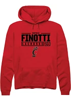 Sophia Finotti Rally Cincinnati Bearcats Mens NIL Stacked Box Long Sleeve Hoodie