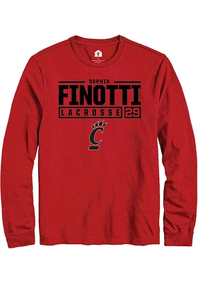 Sophia Finotti Cincinnati Bearcats Rally NIL Stacked Box Long Sleeve T Shirt