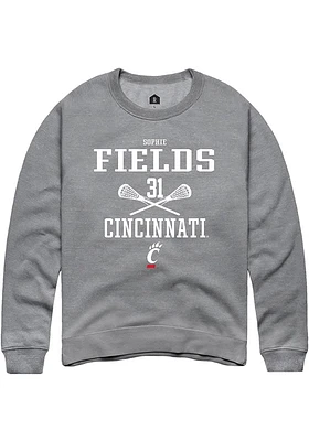 Sophie Fields  Rally Cincinnati Bearcats Mens Graphite NIL Sport Icon Long Sleeve Crew Sweatshir..