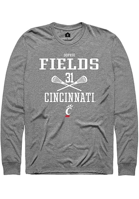 Sophie Fields  Cincinnati Bearcats Graphite Rally NIL Sport Icon Long Sleeve T Shirt