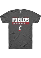 Sophie Fields  Cincinnati Bearcats Dark Grey Rally NIL Stacked Box Short Sleeve T Shirt