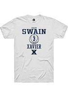 Dailyn Swain  Xavier Musketeers White Rally NIL Sport Icon Short Sleeve T Shirt