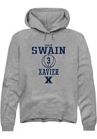 Dailyn Swain  Rally Xavier Musketeers Mens Graphite NIL Sport Icon Long Sleeve Hoodie