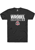 Ella Wrobel Ohio State Buckeyes Rally NIL Stacked Box Short Sleeve T Shirt