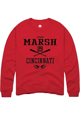 Carson Marsh Rally Cincinnati Bearcats Mens NIL Sport Icon Long Sleeve Crew Sweatshirt