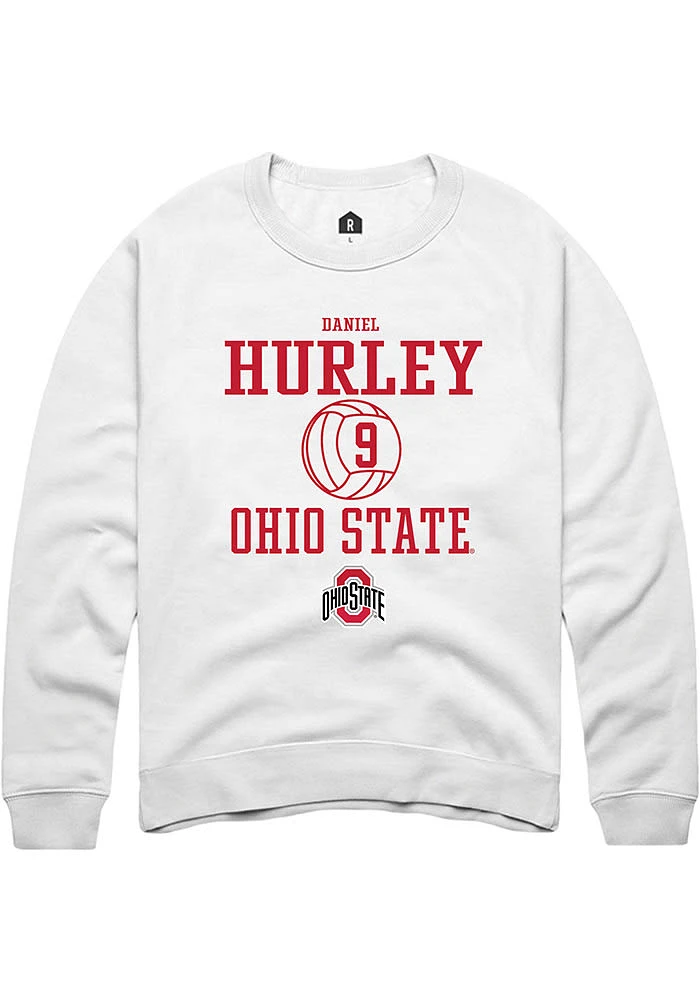 Daniel Hurley Rally Ohio State Buckeyes Mens NIL Sport Icon Long Sleeve Crew Sweatshirt