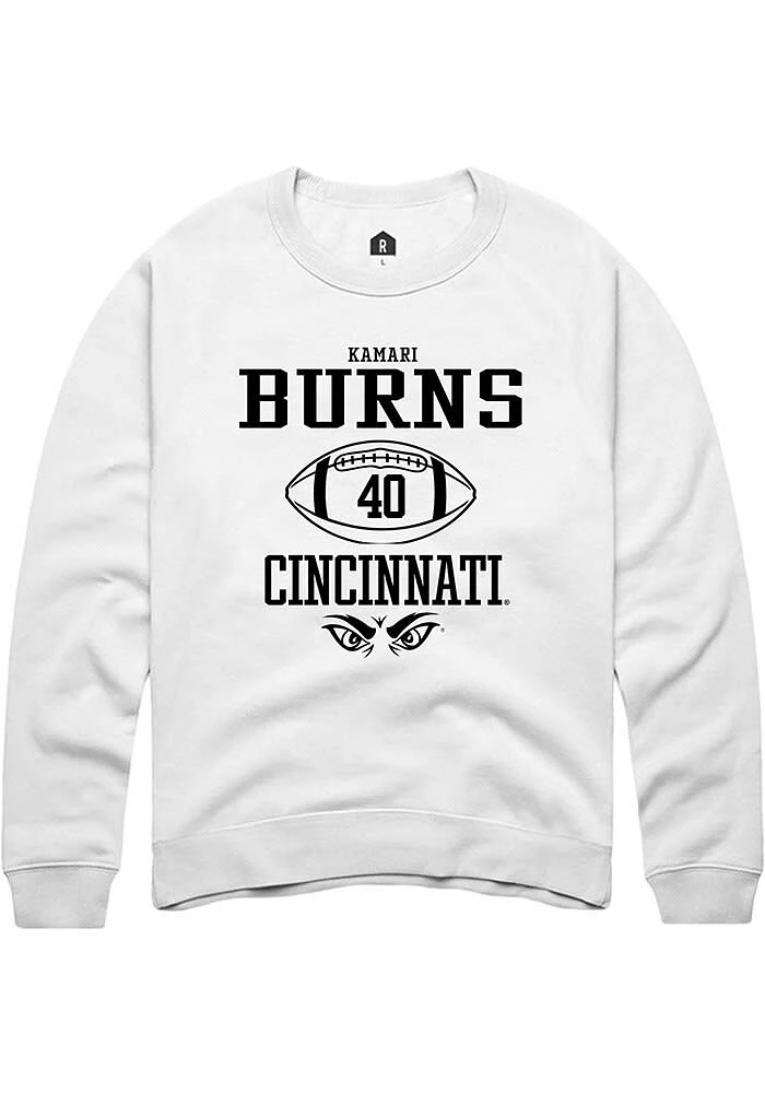 Kamari Burns Rally Cincinnati Bearcats Mens NIL Sport Icon Long Sleeve Crew Sweatshirt